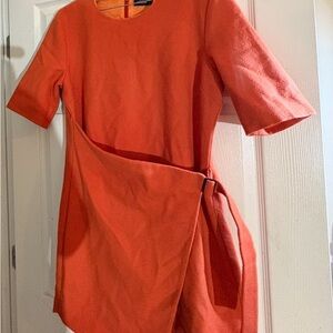 Elegant Orange Women's Dress